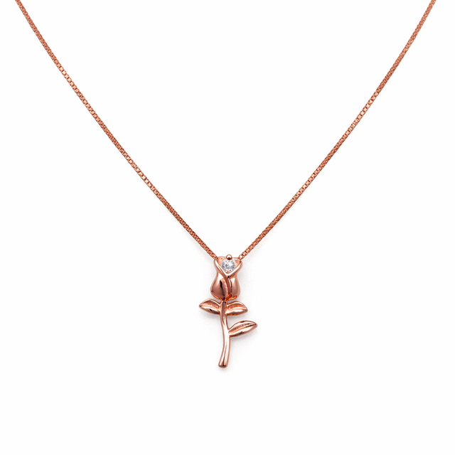 The Rose Neck Chain | Sterling Silver