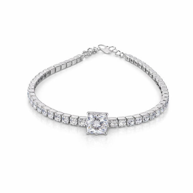 The Stoneline of Vow Bracelet | Sterling Silver