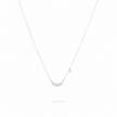Crystal Crescent Neck Chain | Sterling Silver