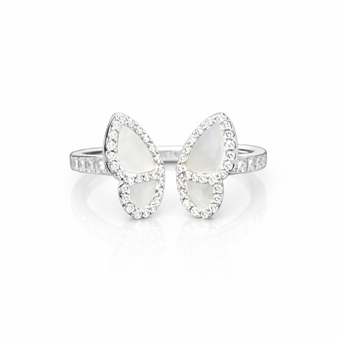 Flutier Wings Ring | Sterling Silver