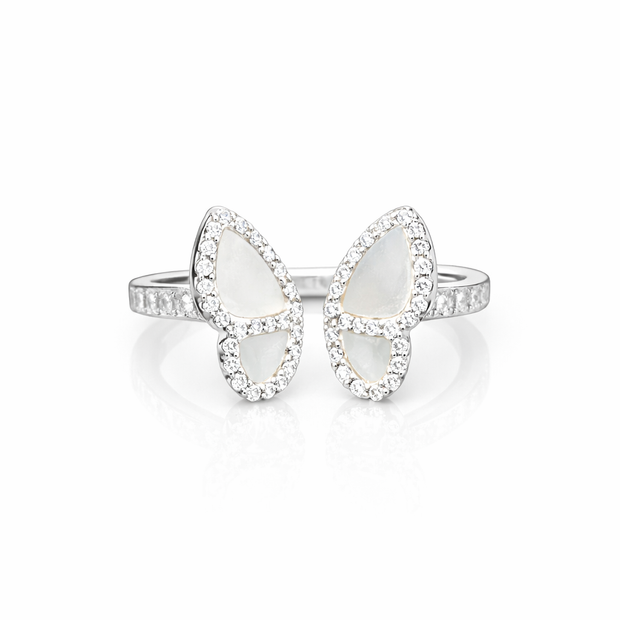Flutier Wings Ring | Sterling Silver