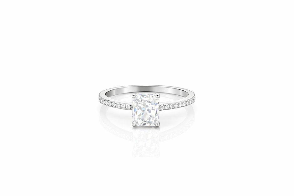Swarovski 'THE ONE' Ring | Sterling Silver