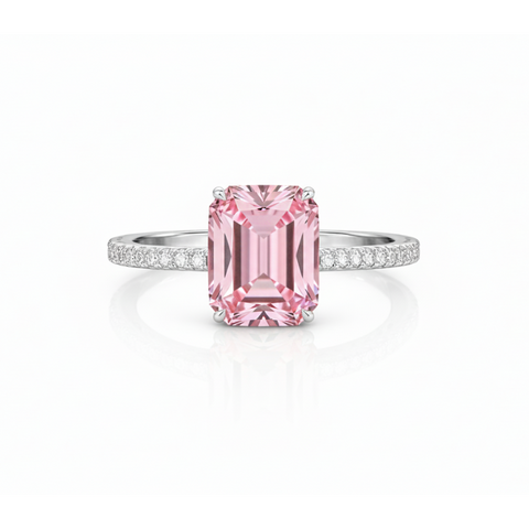 Swarovski 'THE ONE PINK' Ring | Sterling Silver