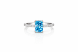 Swarovski 'THE ONE AQUA' Ring | Sterling Silver