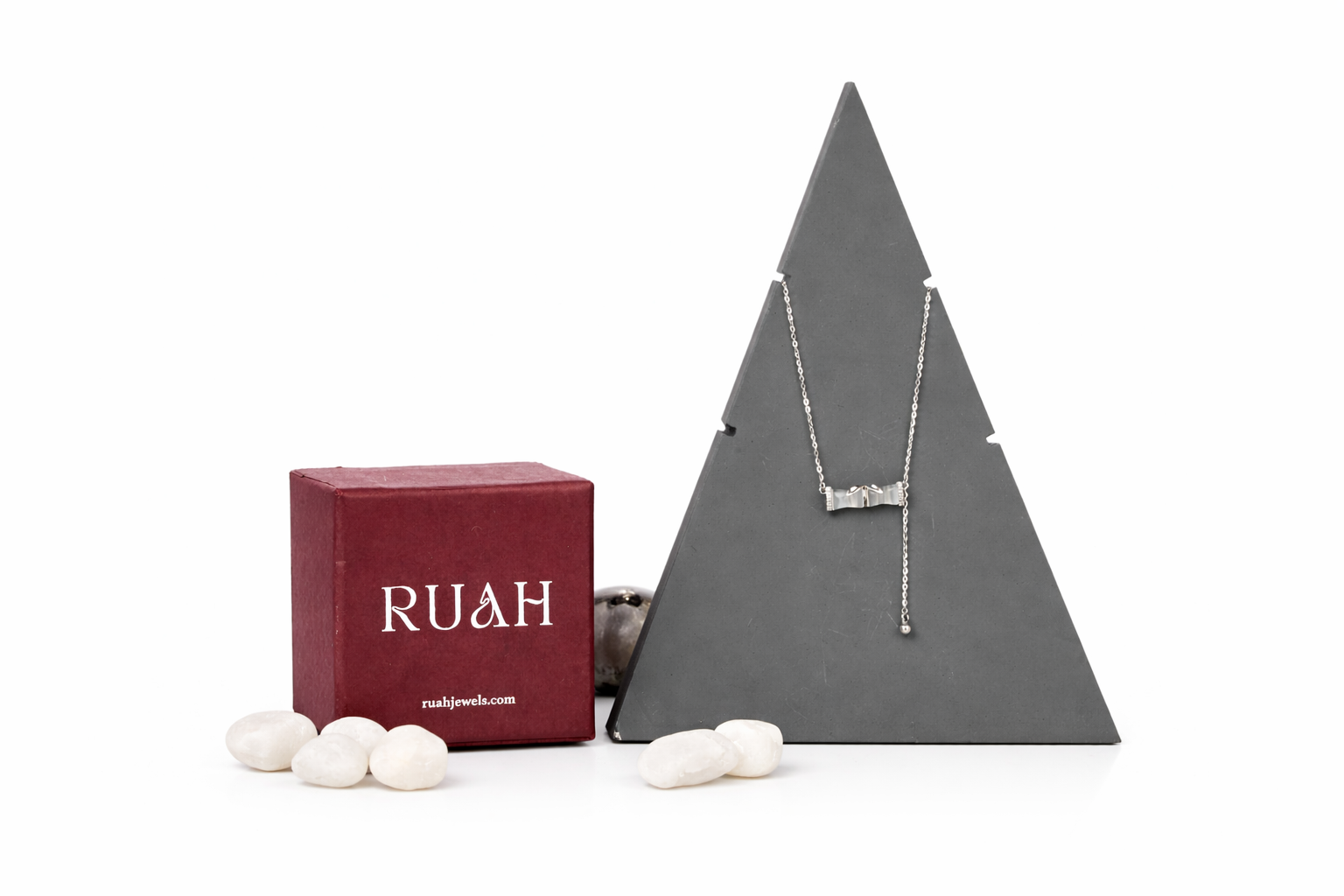 Glory Silver Bark With A hanging Drop Neck Chain | Sterling Silver