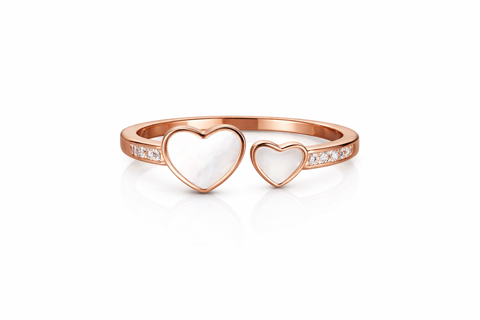 Hearts in Harmony Ring | Sterling Silver