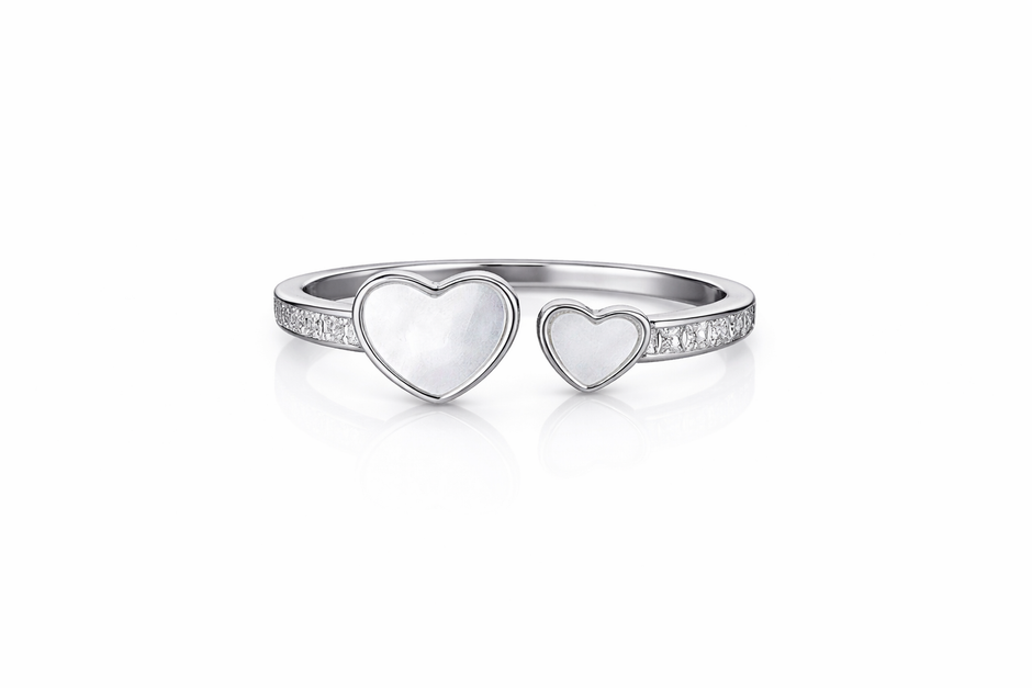 Hearts in Harmony Ring | Sterling Silver