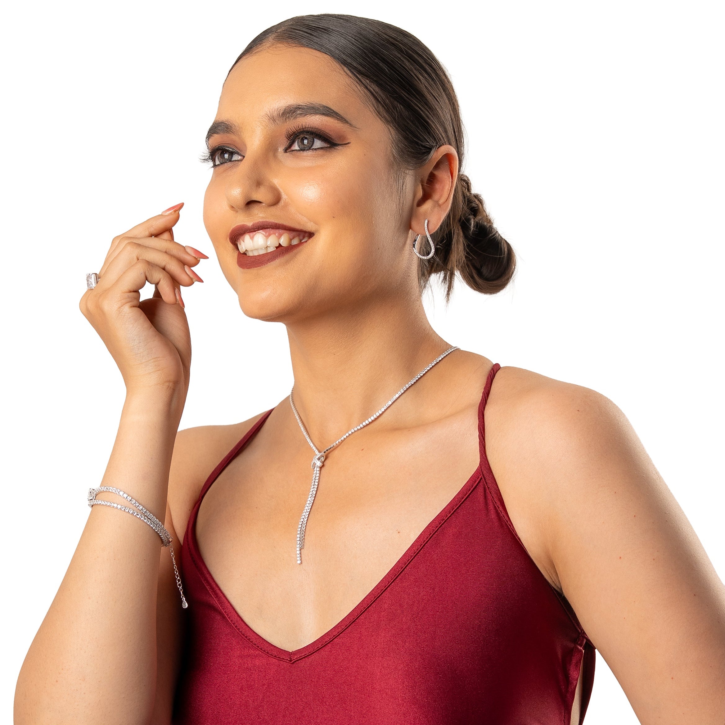 Stoneline Oval Earrings | Sterling Silver