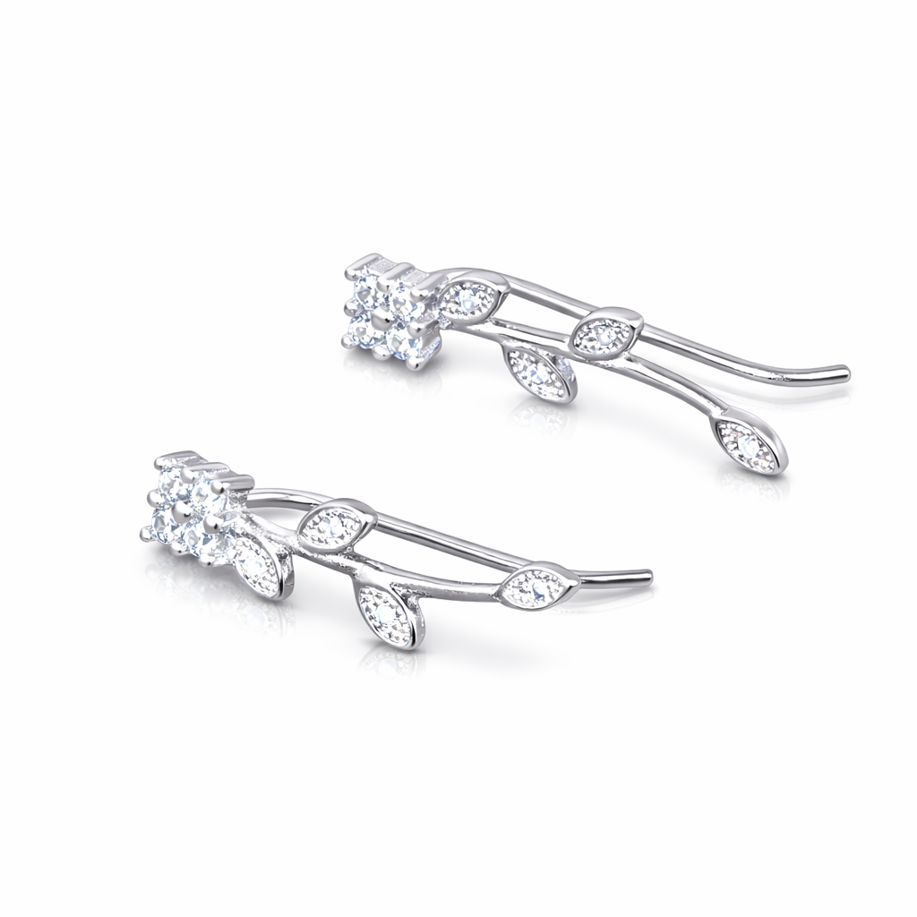 Bloom Line Earcuff | Sterling Silver