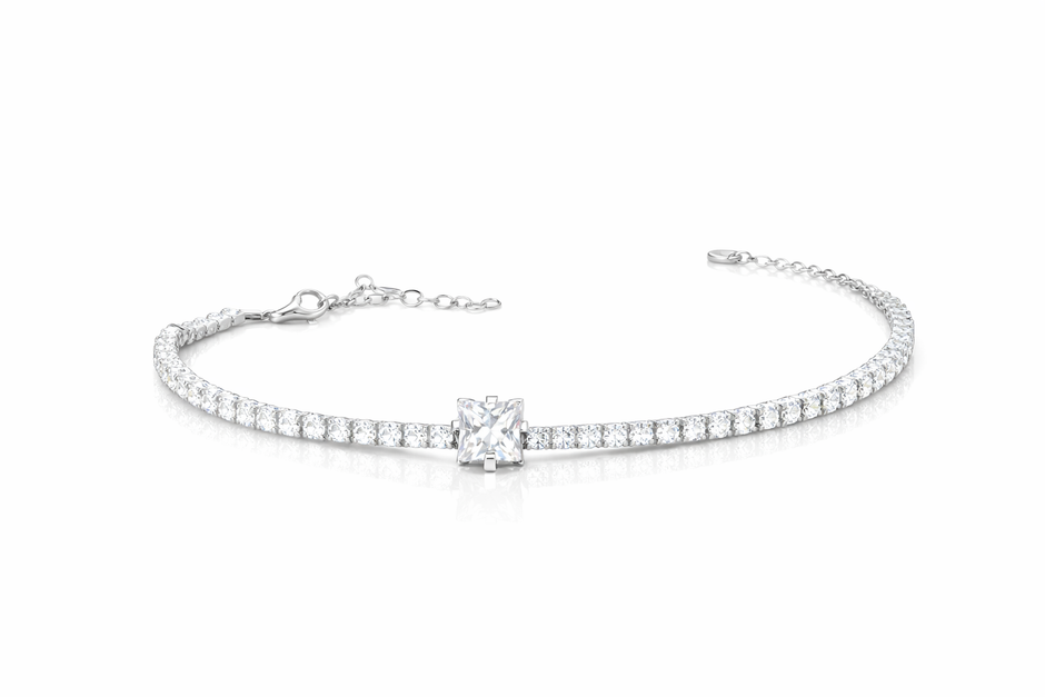 The Stoneline of Vow Bracelet | Sterling Silver