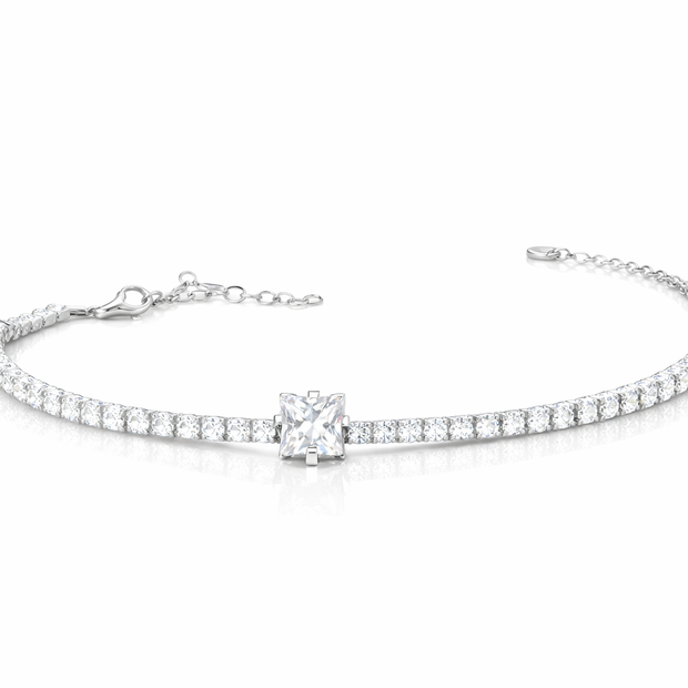 The Stoneline of Vow Bracelet | Sterling Silver