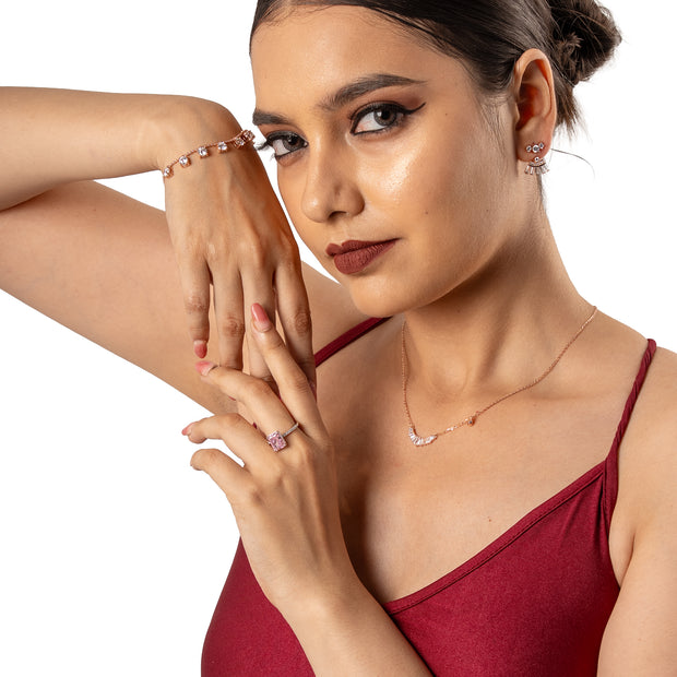 The Dazzle Drop Tennis Bracelet | Sterling Silver