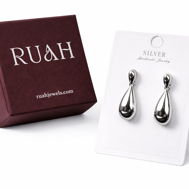 Molten Dew Drops Earrings | Sterling Silver