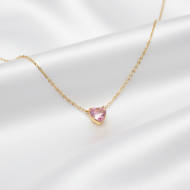A little pink for big feelings Neck Chain | Sterling Silver