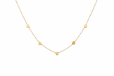 Mini Hearts Parade Neck Chain | Sterling Silver
