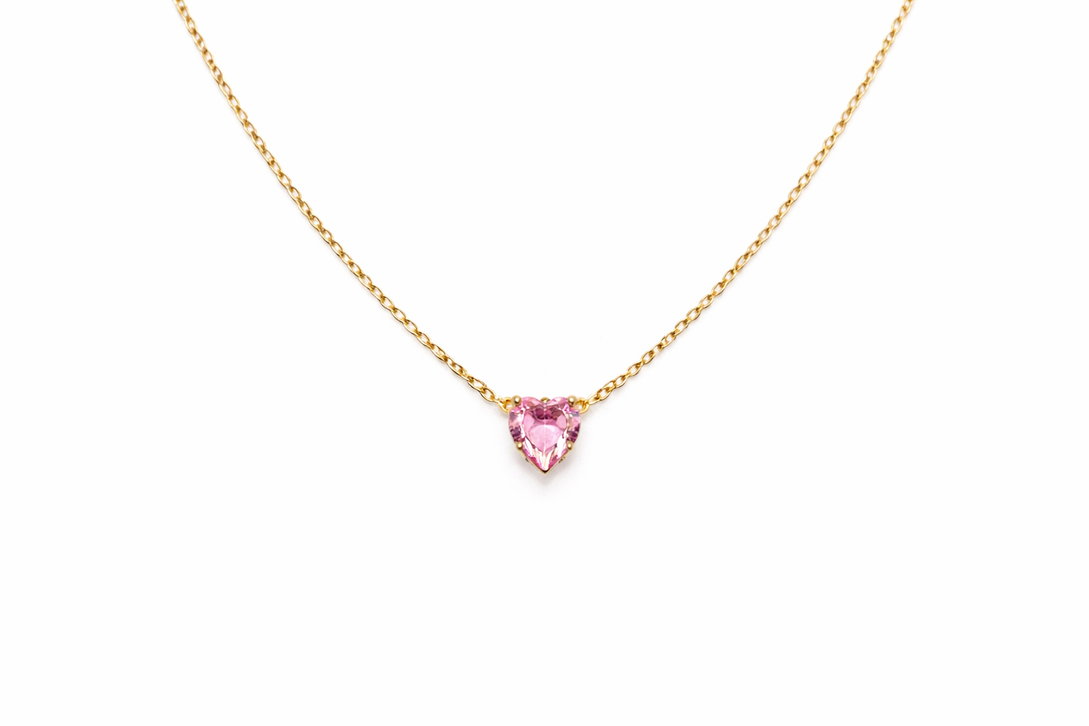 A little pink for big feelings Neck Chain | Sterling Silver
