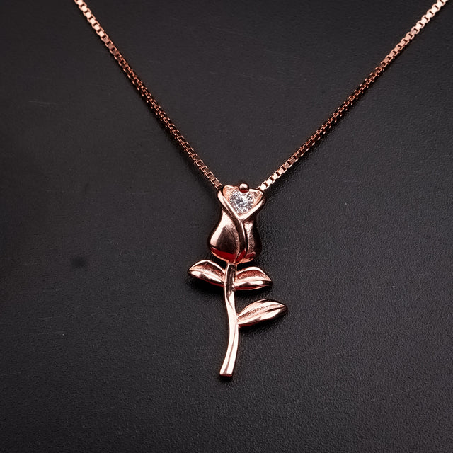 The Rose Neck Chain | Sterling Silver