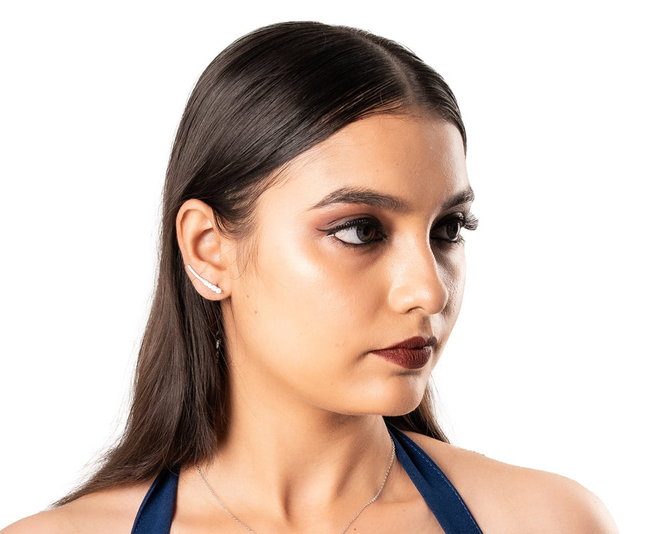 Tara Line Earcuff | Sterling Silver