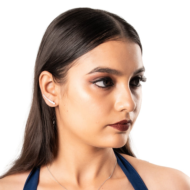 Tara Line Earcuff | Sterling Silver