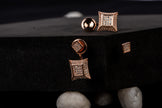 Love In Three Acts Square Earrings | Sterling Silver