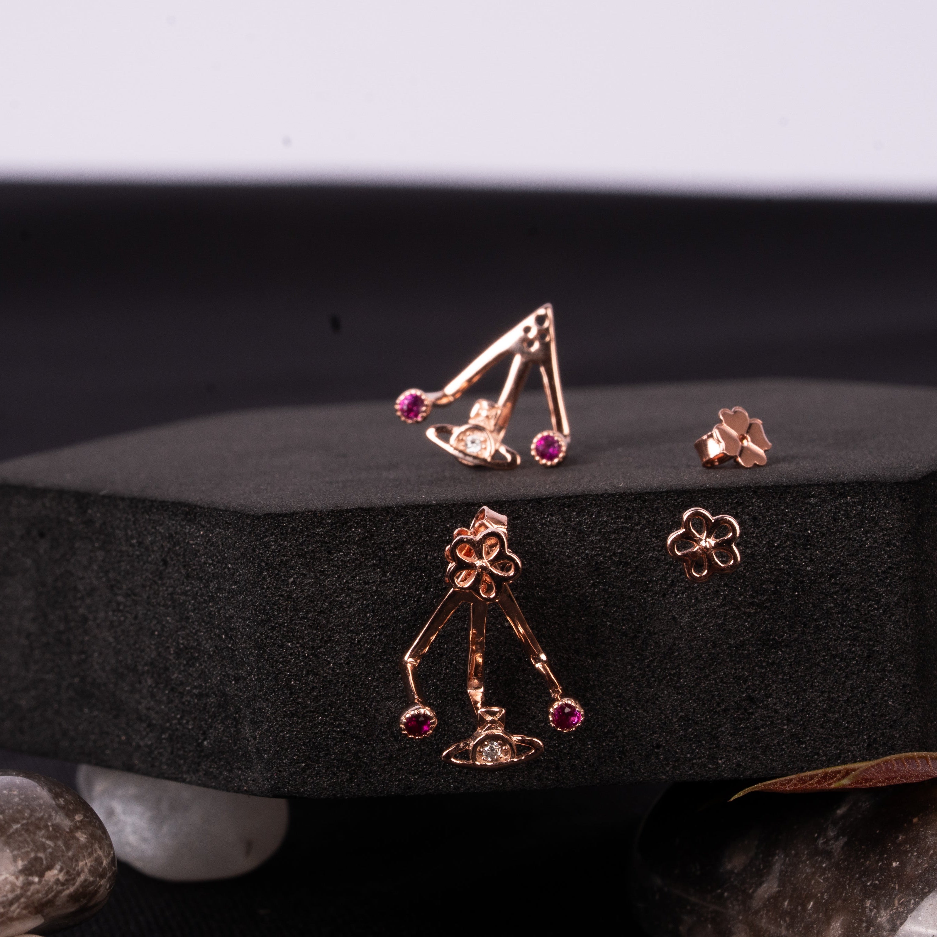 2 Three Piece Earrings | Sterling Silver