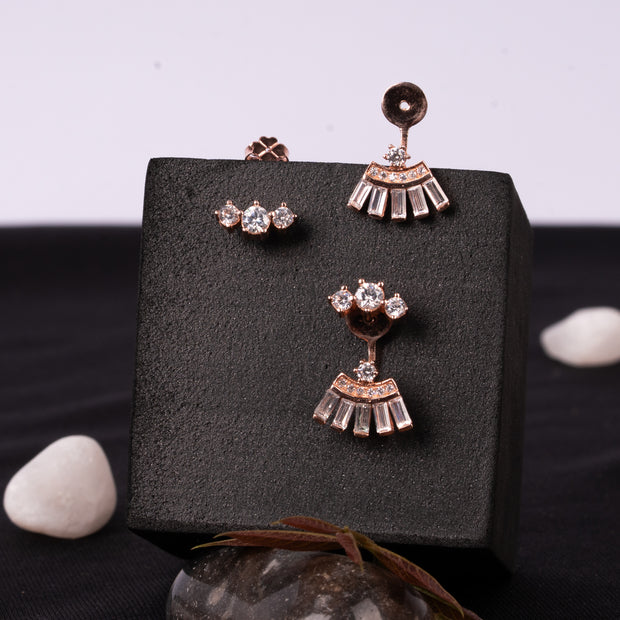 Three Piece Earrings | Sterling Silver
