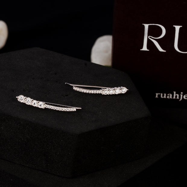 Tara Line Earcuff | Sterling Silver