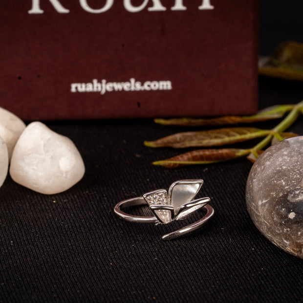 Flying Butterfly Ring | Sterling Silver