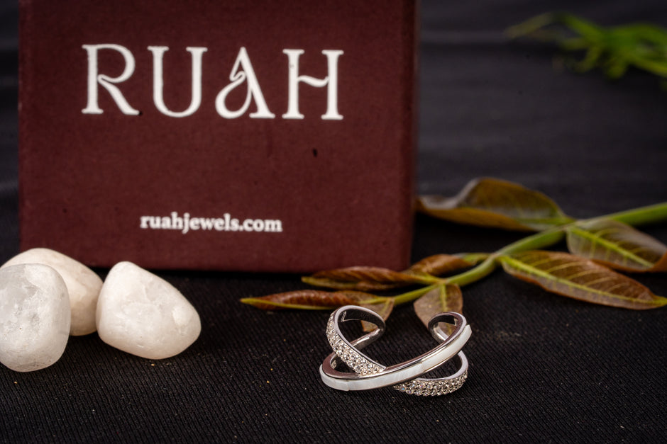 Cross Of Bond Ring | Sterling Silver