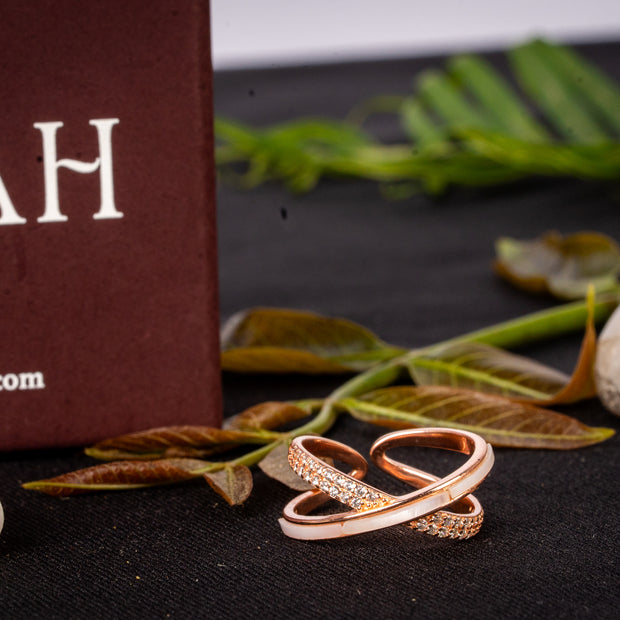 Cross Of Bond Ring | Sterling Silver