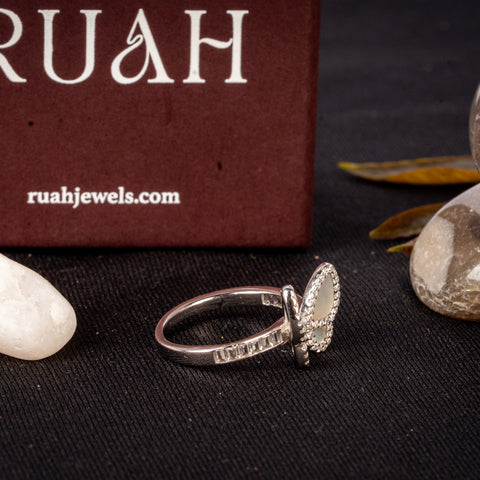 Flutier Wings Ring | Sterling Silver