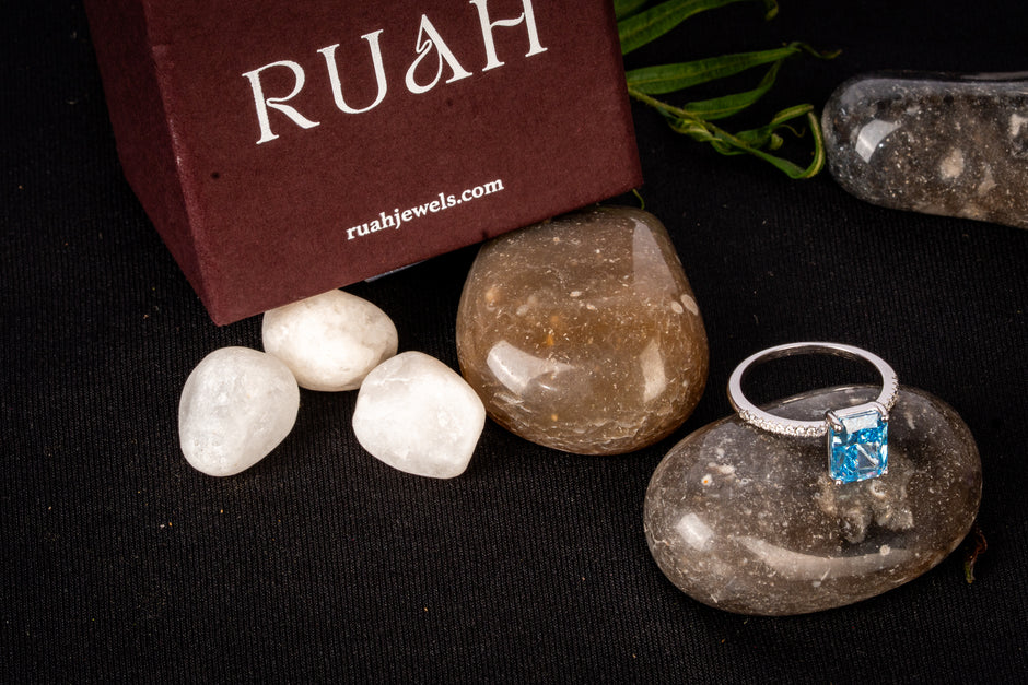 Swarovski 'THE ONE AQUA' Ring | Sterling Silver