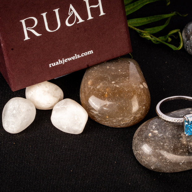 Swarovski 'THE ONE AQUA' Ring | Sterling Silver