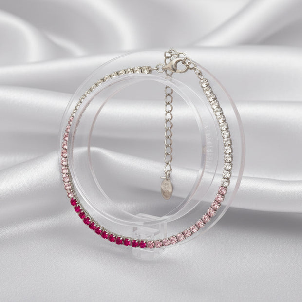 Ombre Tennis Bracelet | Sterling Silver