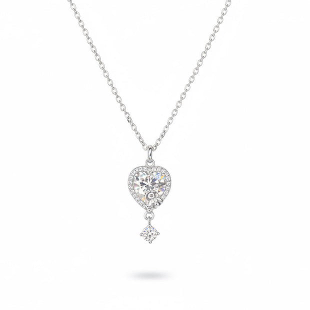 Still, My Heart Falls Neck Chain | Sterling Silver