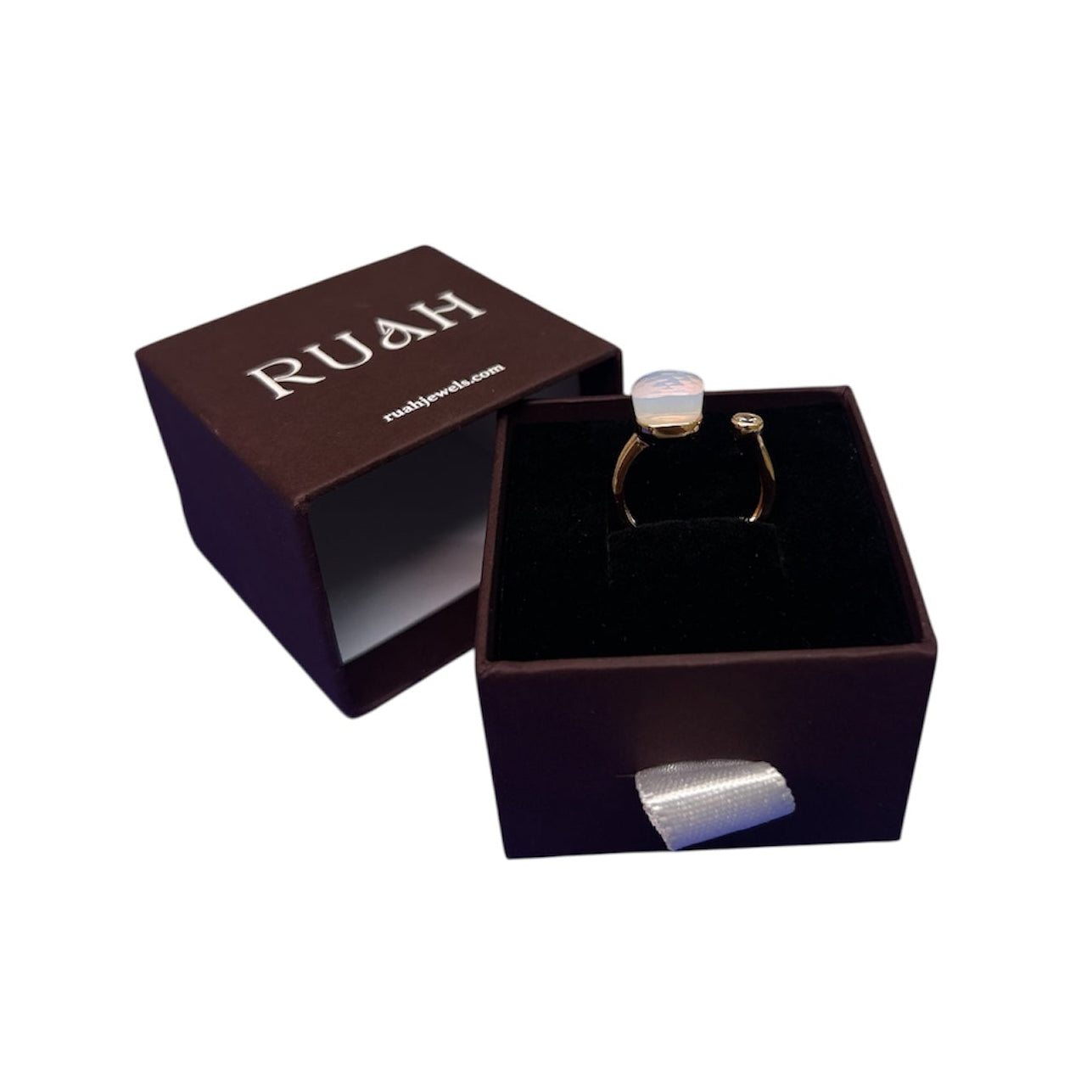 Moonlit Promise Ring | Sterling Silver