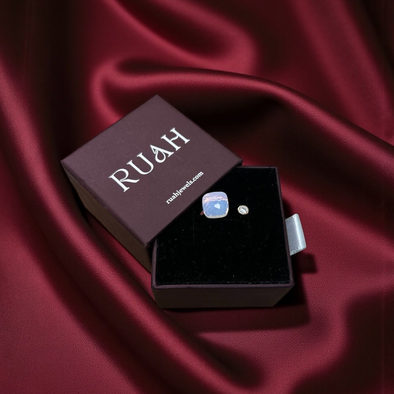 Moonlit Promise Ring | Sterling Silver