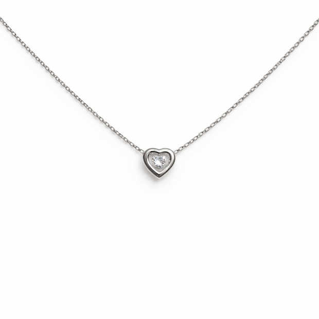 Little Heart Neck Chain | Sterling Silver